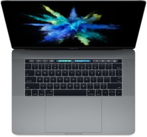 MacBook Pro 15-inch with Touch Bar, 2,6 GHz Intel Quad-Core i7, 16 GB, 256GB SSD