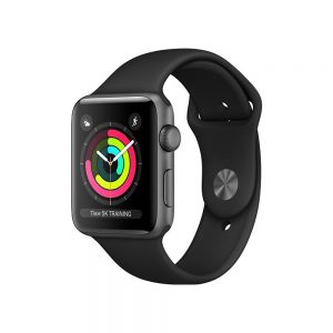 Watch Series 3 Aluminum (38mm), Space Gray, Black Sport Band