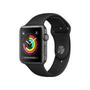 Watch Series 3 Aluminum (42mm), Space Gray, Black Sport Band
