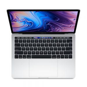 MacBook Pro 13" 4TBT Mid 2019 (Intel Quad-Core i5 2.4 GHz 8 GB RAM 256 GB SSD), Silver, Intel Quad-Core i5 2.4 GHz, 8 GB RAM, 256 GB SSD