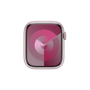 Watch Series 9 Aluminum (41mm), Pink, White Sport Band