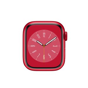 Watch Series 8 Aluminum (45mm), Red, Red Sport Band