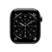 Watch Series 11 Titanium Cellular (46mm), Natural, Black Sport Band