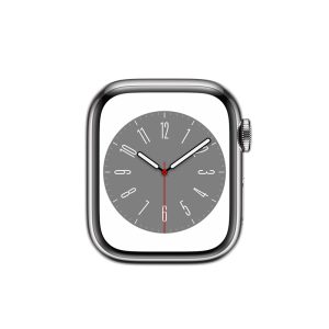 Watch Series 8 Steel Cellular (41mm), Silver, Midnight Blue Sport Band